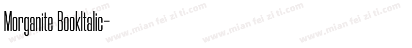 Morganite Bookltalic字体转换